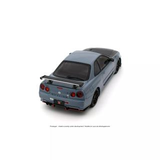 Nissan Skyline GT-R (BNR34) with Body Kit Stealth Grey 2025 OttO mobile 1:18 Resinemodell (Türen, Motorhaube... nicht zu öffnen!)
